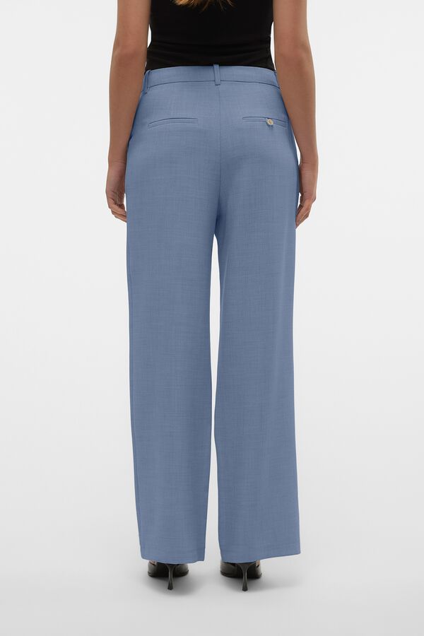Vero Moda Tailored wide leg trousers Blue