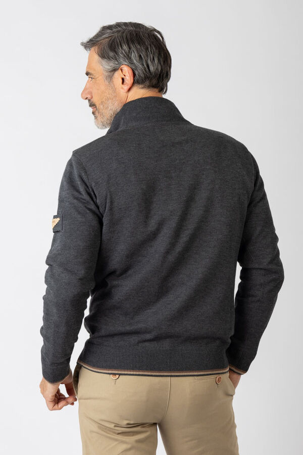 Privata Camisola básico de gola redonda Cinzento