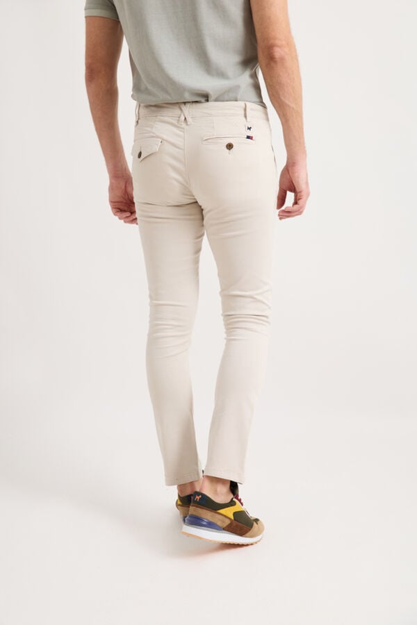 Williot Cal&ccedil;as chino slim Tostado