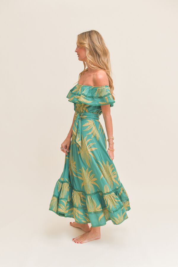 Jaase Vestido comprido Romi Verde