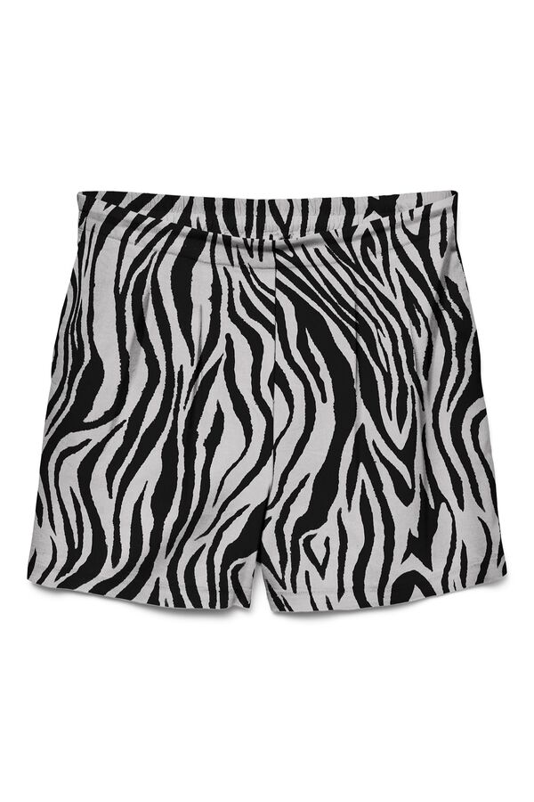 Vero Moda Cal&ccedil;&otilde;es de linho com cintura el&aacute;stica Tostado