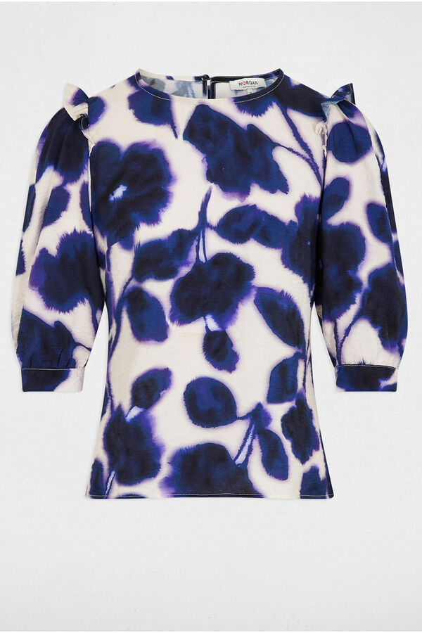 Morgan Blusa manga 3/4 estampada Multicolorido