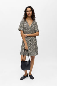 Object Vestido curto estampado