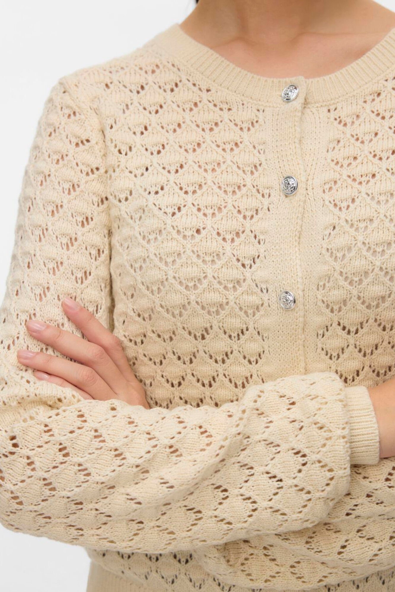 Vero Moda Casaco de malha calado