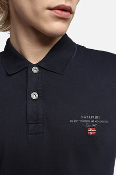 Cortefiel Elbas short-sleeved polo shirt  Navy