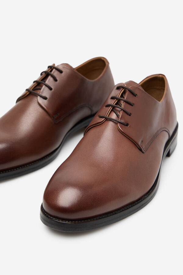 Cortefiel Lace-up dress shoe Dark brown