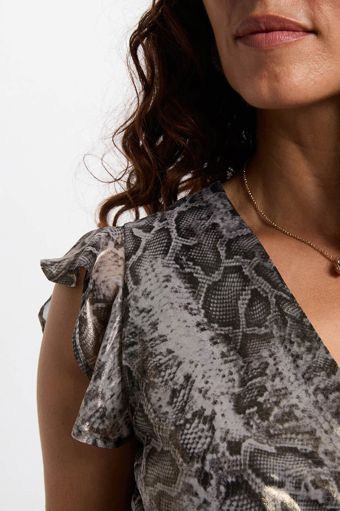 Morgan Vestido comprido cruzado