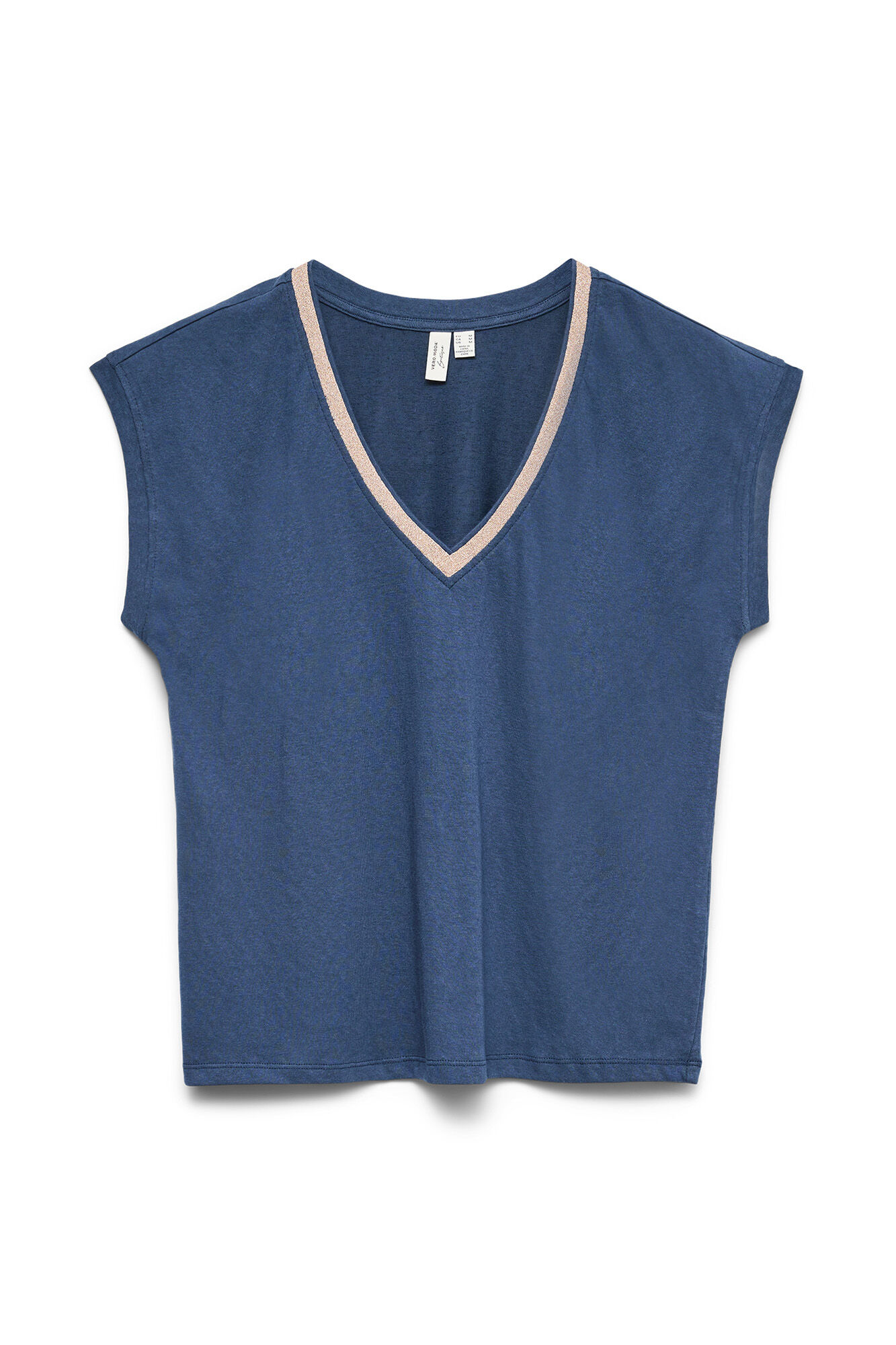 Vero Moda Camiseta detalle l&uacute;rex