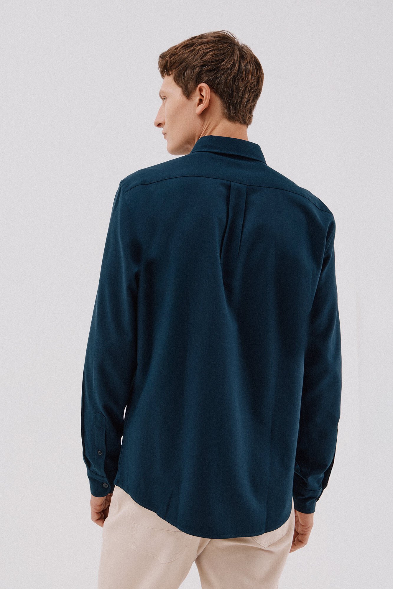 Camisa gabardina Tencel | Camisas de hombre - Black Friday | Cortefiel