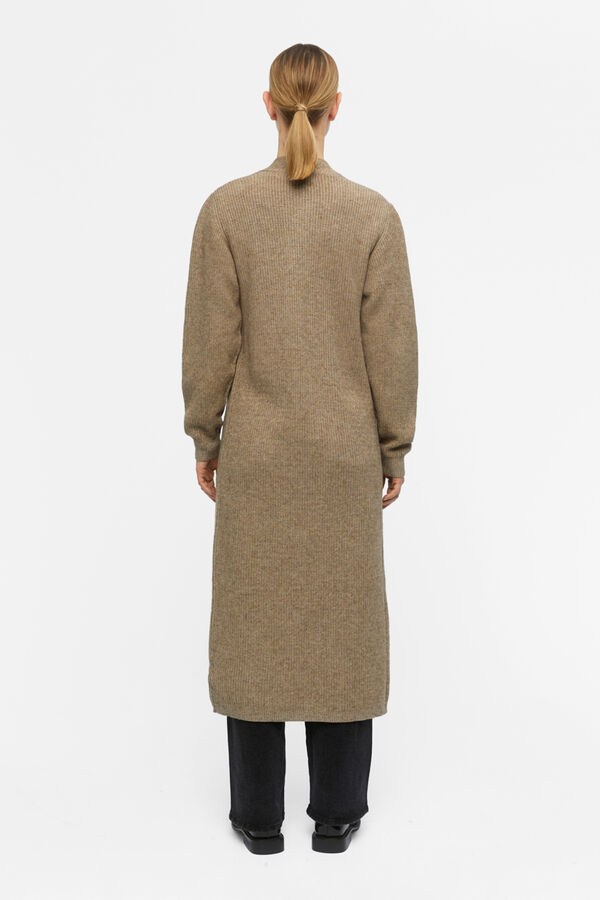 Object Long jersey-knit cardigan Grey