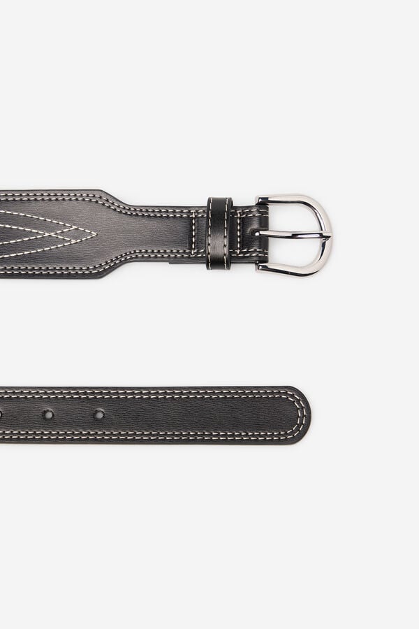 Cortefiel Cowboy belt Black