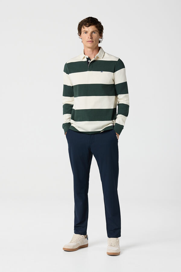 Williot Polo de riscas Verde