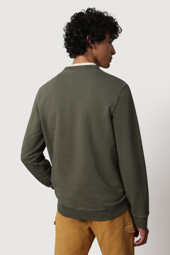 Cortefiel Napapijri BALIS HOOD round neck sweatshirt Green