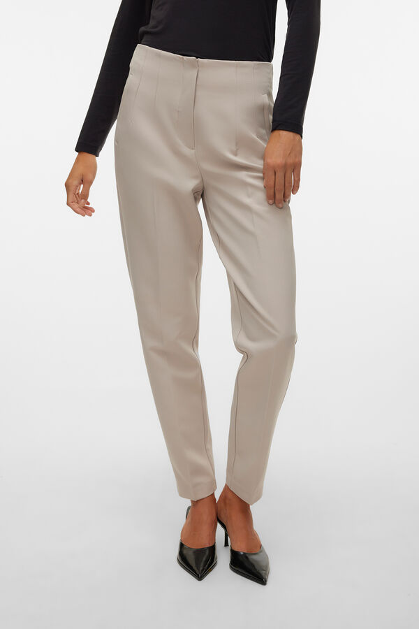 Vero Moda Calças compridas de vestir Cinzento