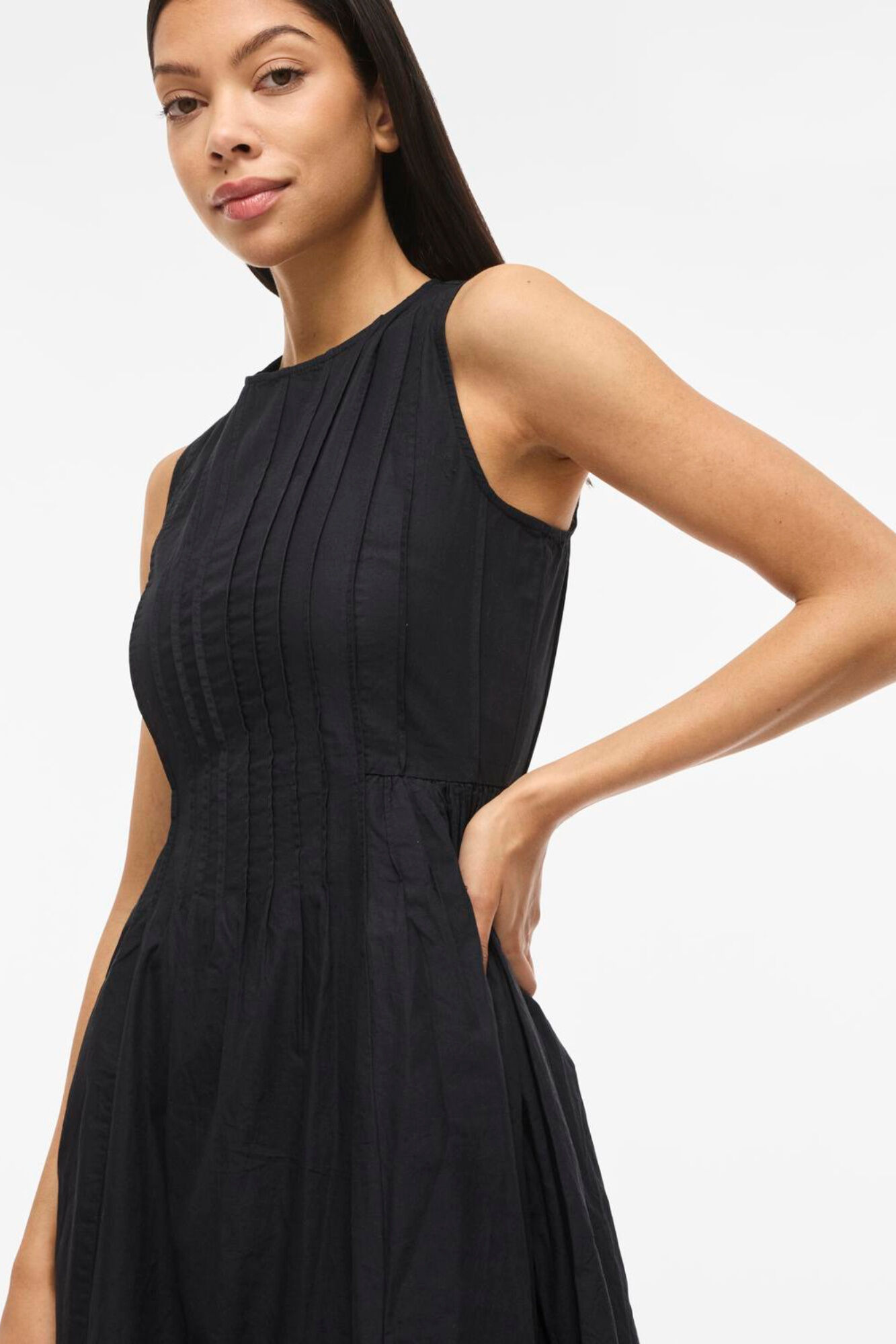 Vila Vestido midi de algod&oacute;n org&aacute;nico