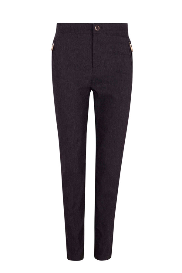 Cortefiel Skinny trousers Dark grey