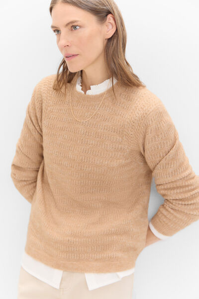 Cortefiel Jersey armhole detail Camel