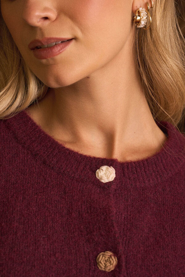 Pol&iacute;n Et Moi Cardigan com bot&otilde;es Mercedes Granada