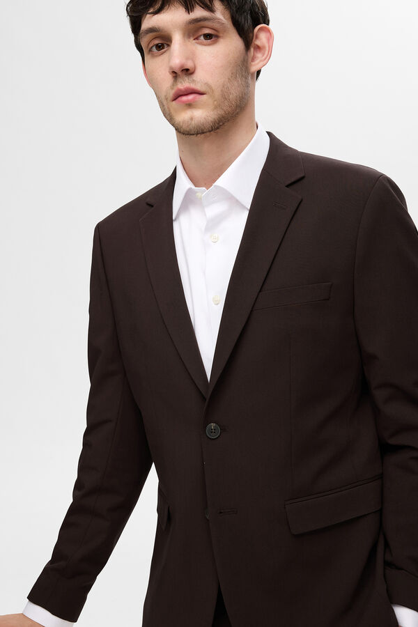 Selected Camisa social slim fit Branco