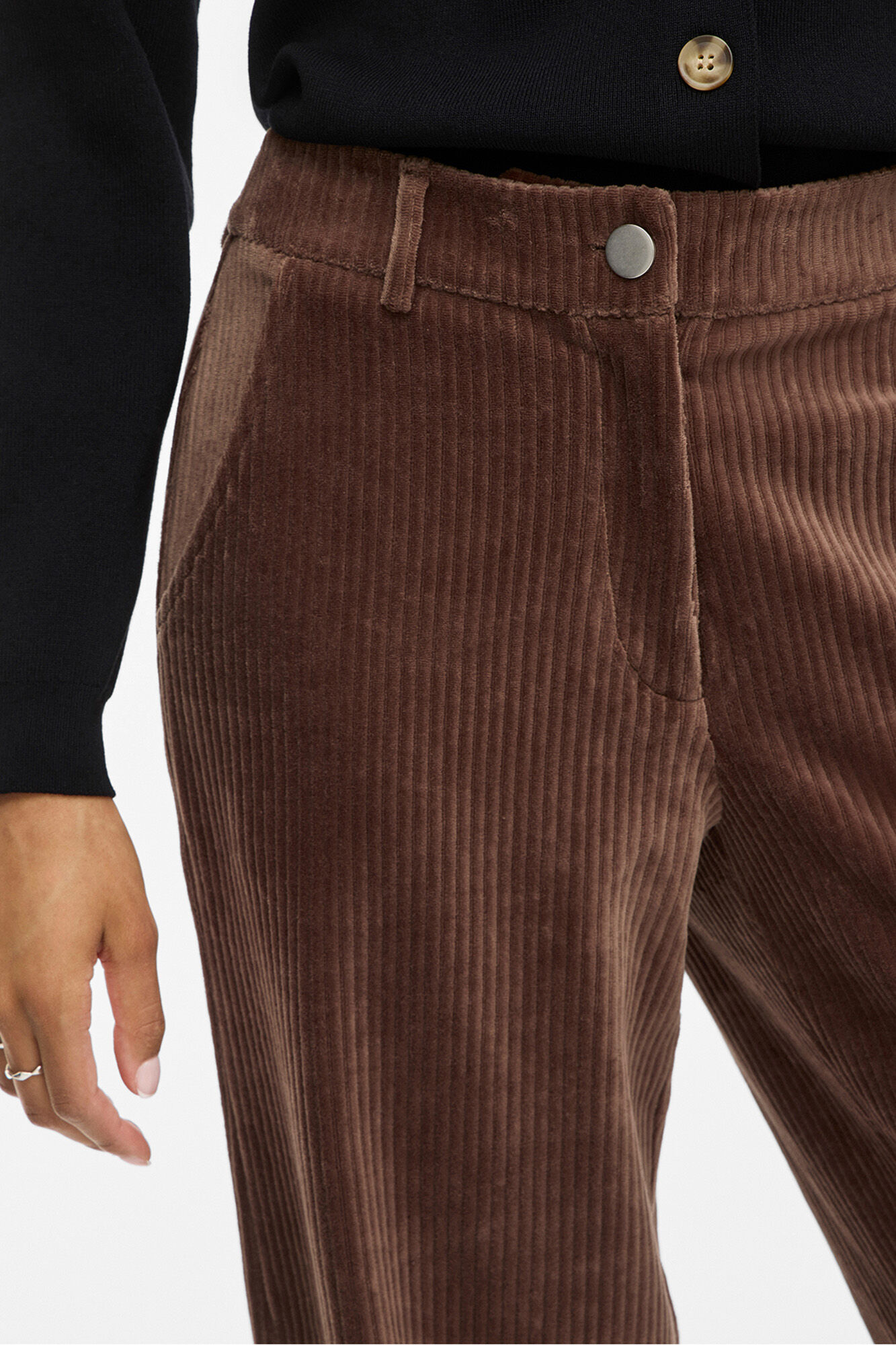 Vila Cal&ccedil;a compridas de veludo cotel&ecirc;