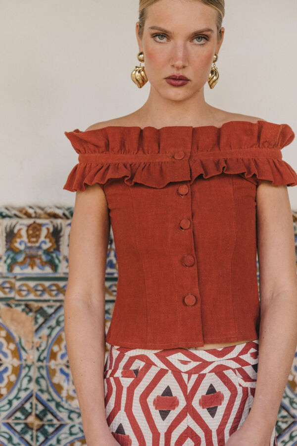 Cherubina Seraphine top Orange