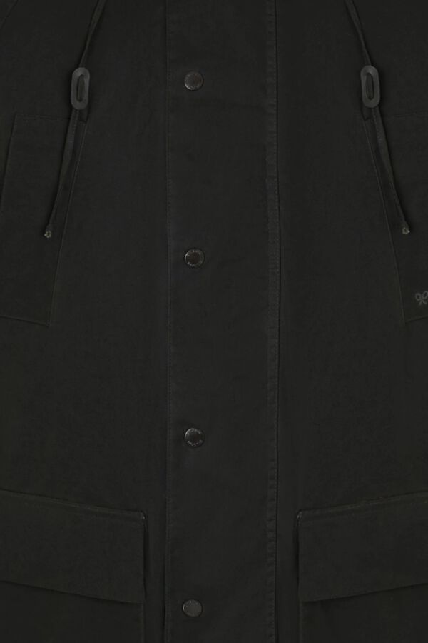 Silbon Waxed coat Black
