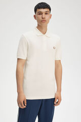 Fred Perry Polo de manga curta Ecru