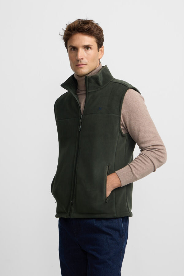 Silbon Colete de polar cl&aacute;ssico Verde