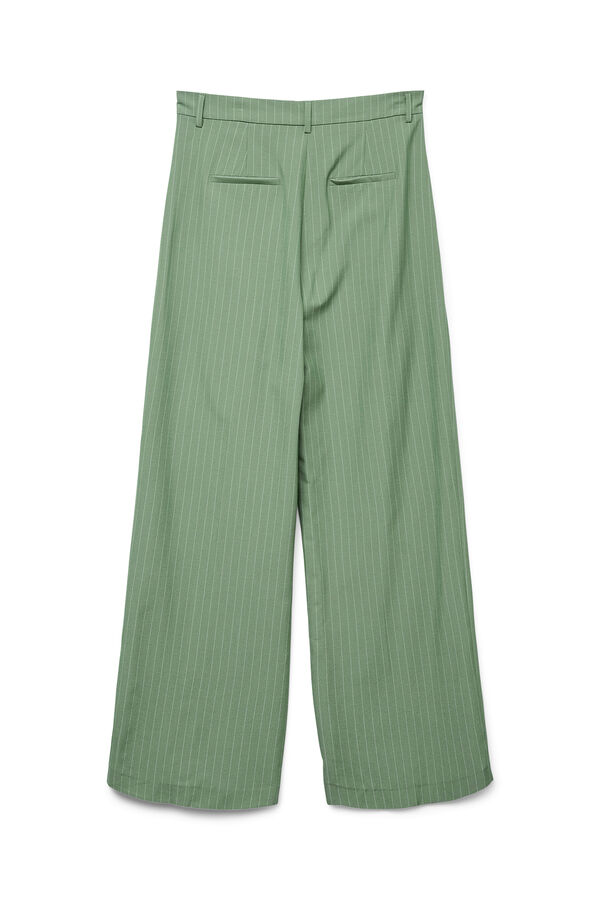 Vero Moda Pantalón ancho de rayas Verde