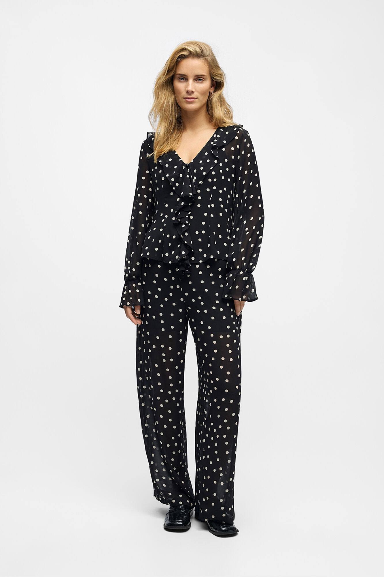 Object Blusa de gaze estampada