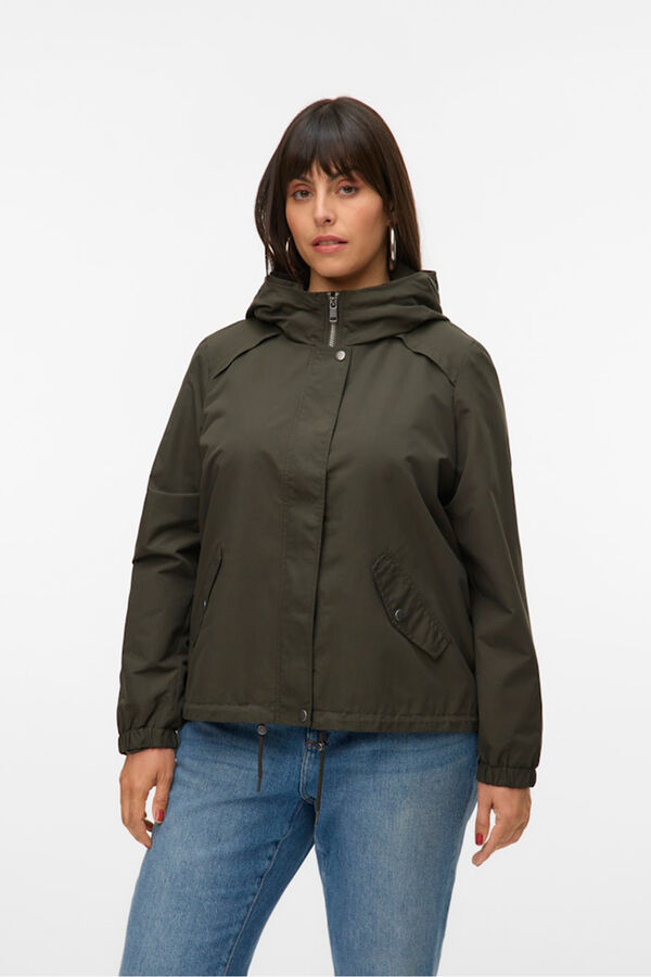 Vero Moda Curve Parka curta com capuz plus size Verde