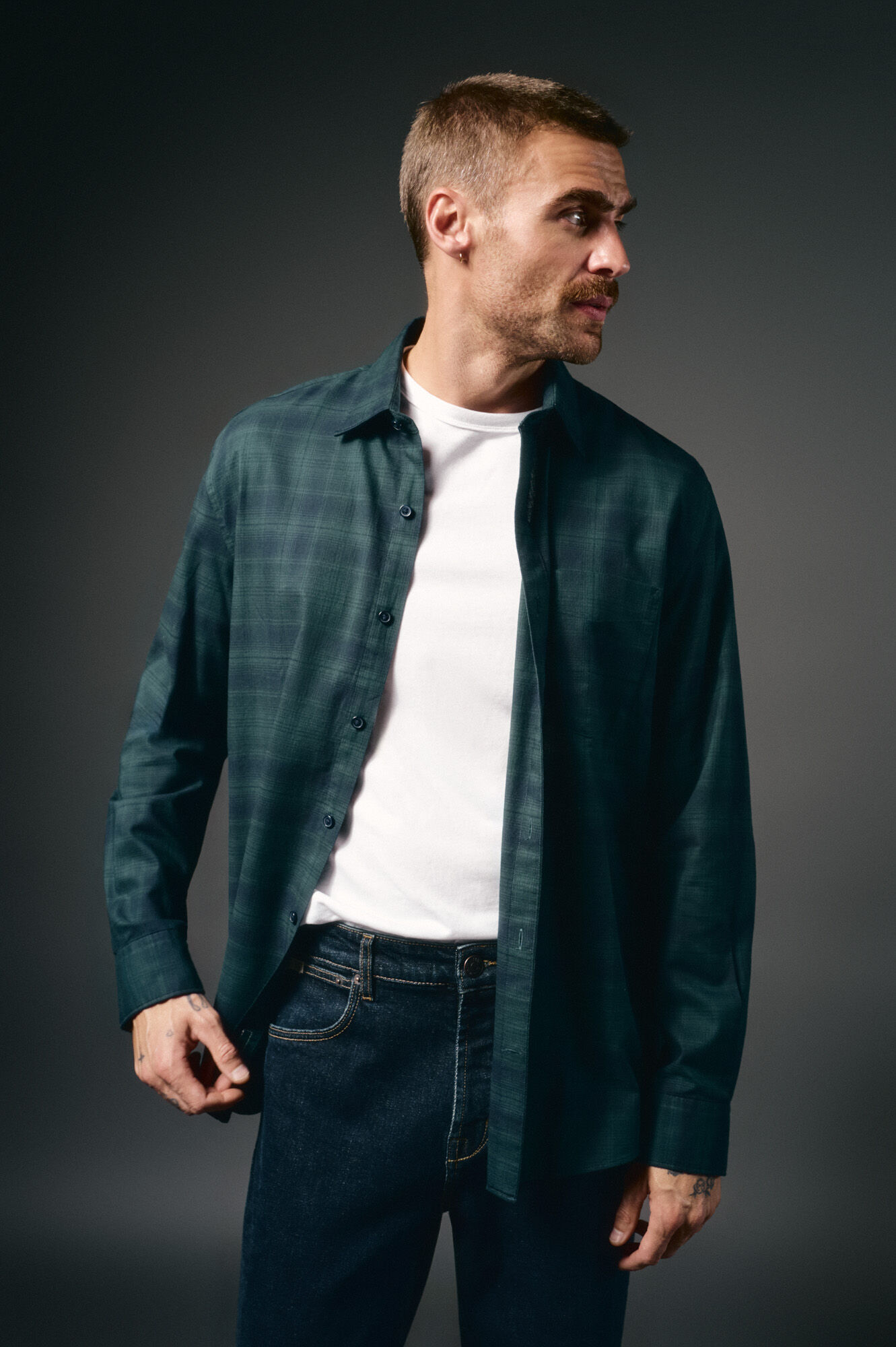 OOTO Camisa cuadros franela