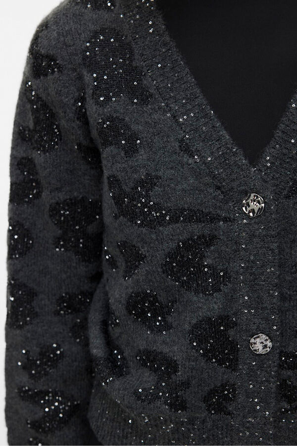 Vero Moda Casaco de malha curto de manga comprida  Cinzento