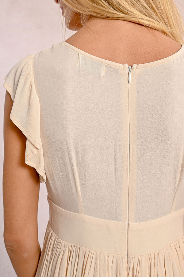 Molly Bracken Vestido manga curta Ecru