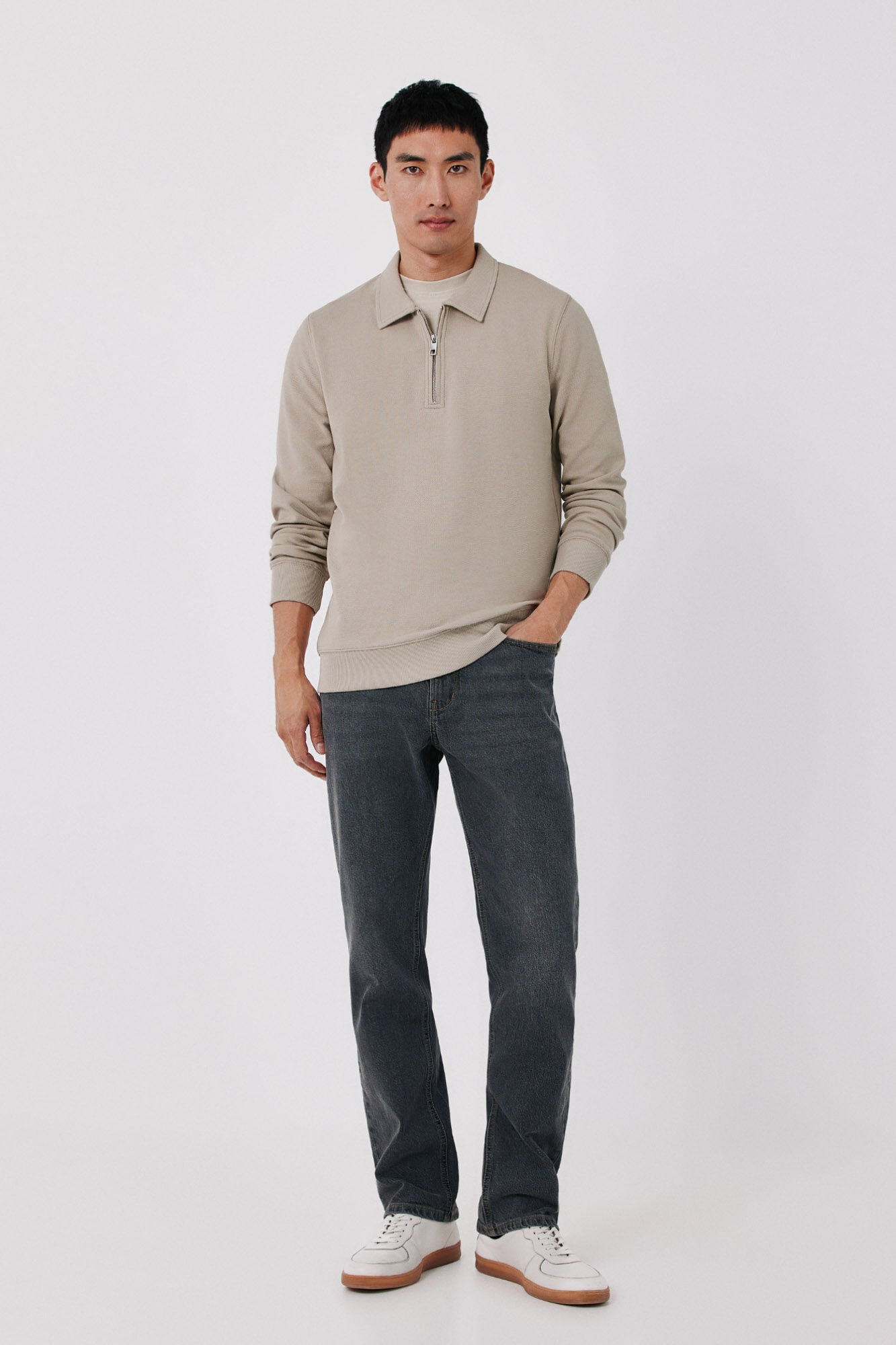 Cortefiel Zip neck sweatshirt