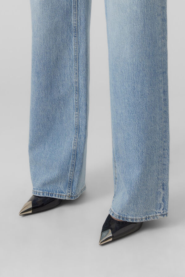 Cortefiel Wide leg jeans Blue