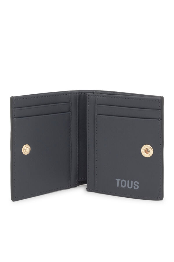 Tous Cartera peque&ntilde;a gris oscuro Kaos Mini Lines Gris