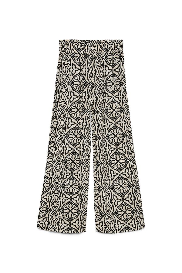 Vero Moda Cal&ccedil;a fluida com cintura el&aacute;stica Cinzento