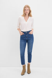 Cortefiel Jeans Mom Blue