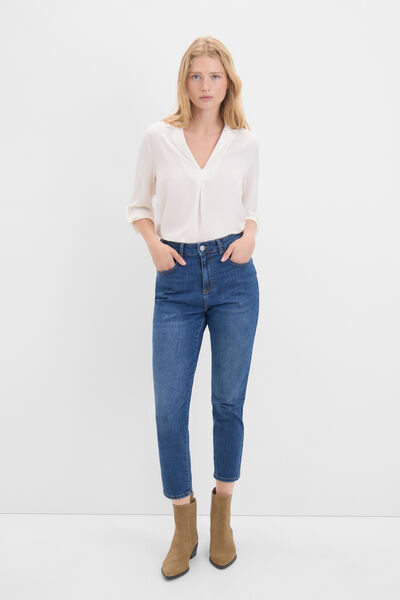 Cortefiel Jeans Mom Azul