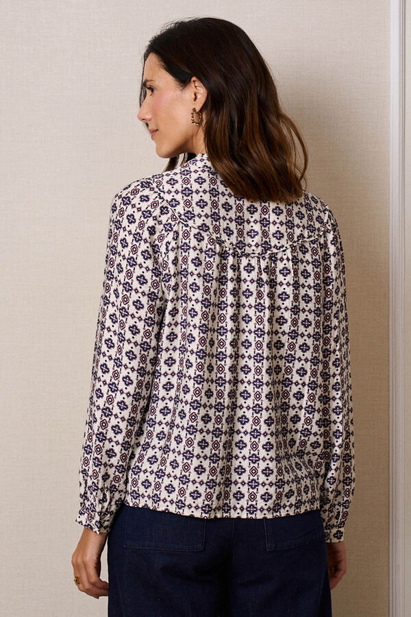 Polín Et Moi Camisa geométrica lilás Impressão
