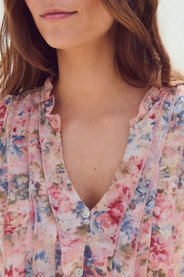 Pol&iacute;n Et Moi Camisa de flores Olga Subiu