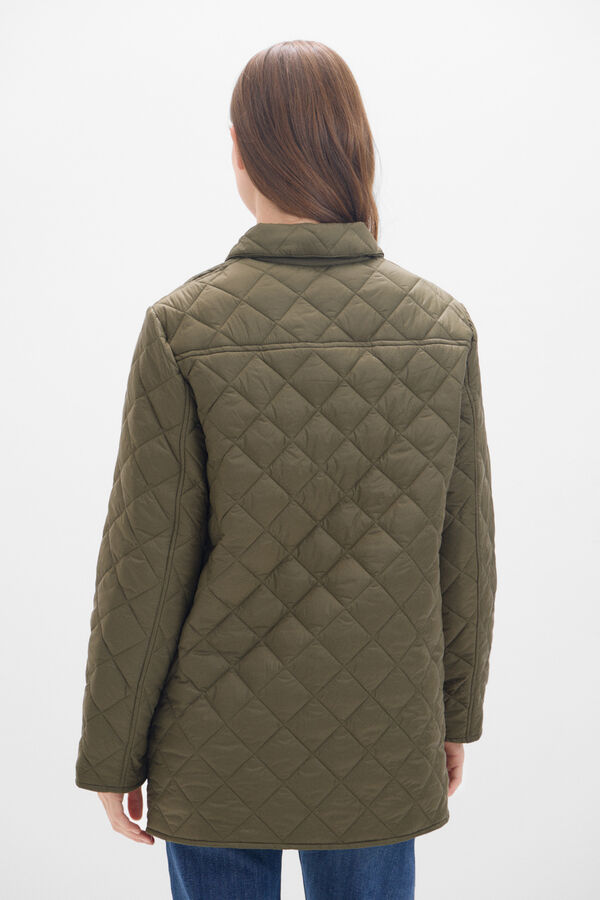 Cortefiel Ultralight quilted jacket Kaki