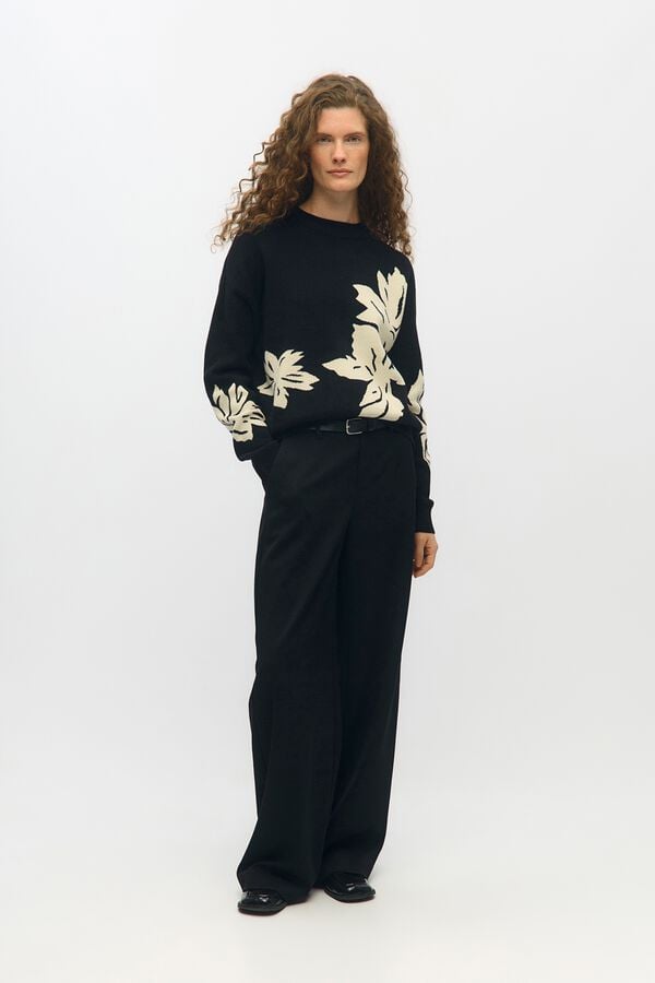 Object Camisola de malha estampada Impress&atilde;o
