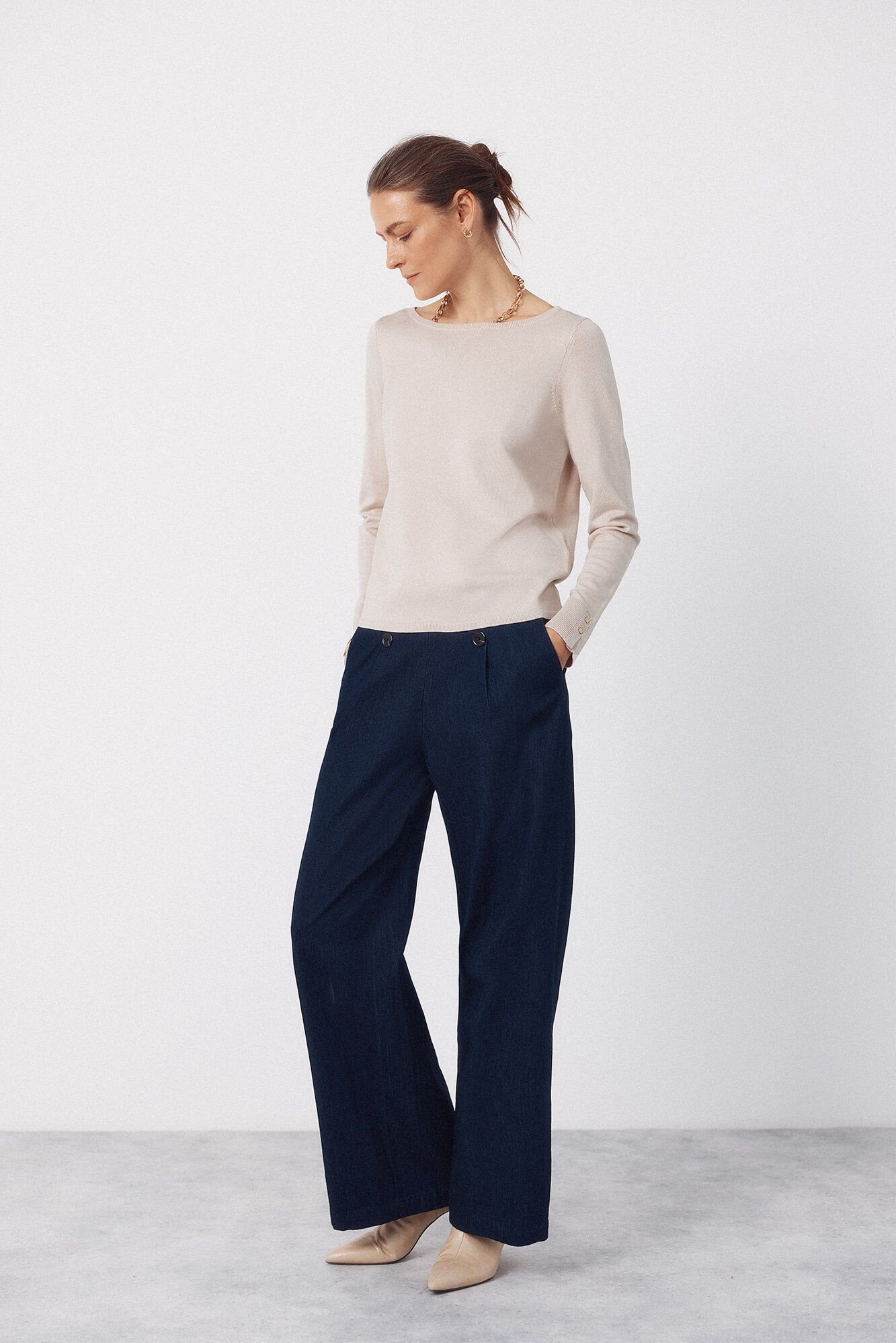 Cortefiel Boat neck jumper
