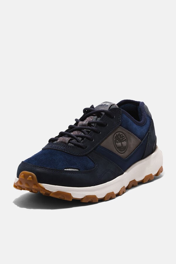 Cortefiel Men's Winsor Trail hiking trainers in grey Navy