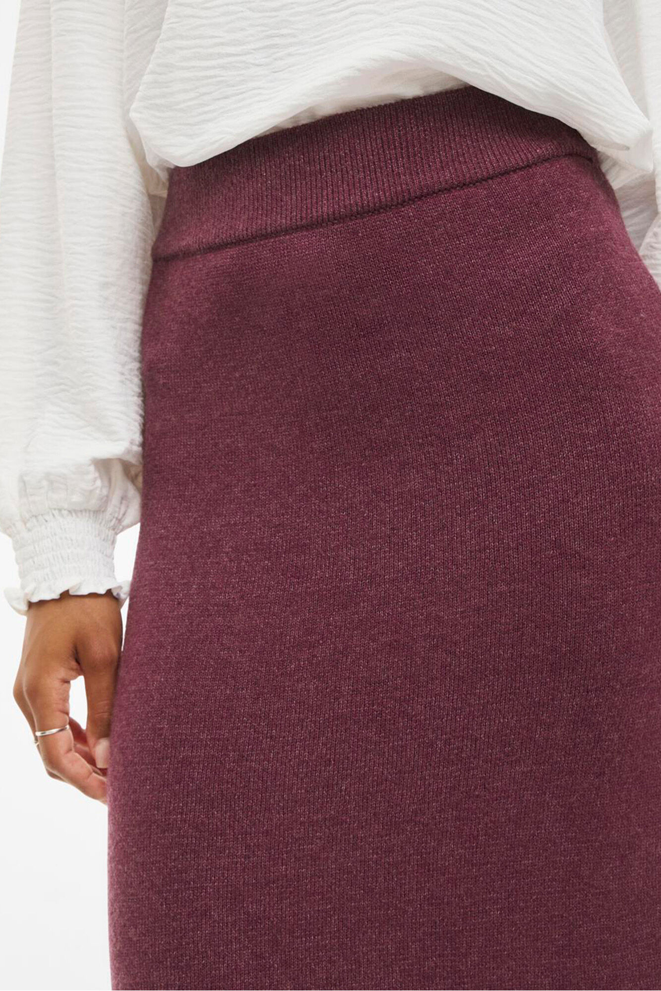 Vila Saia midi de malha com viscose