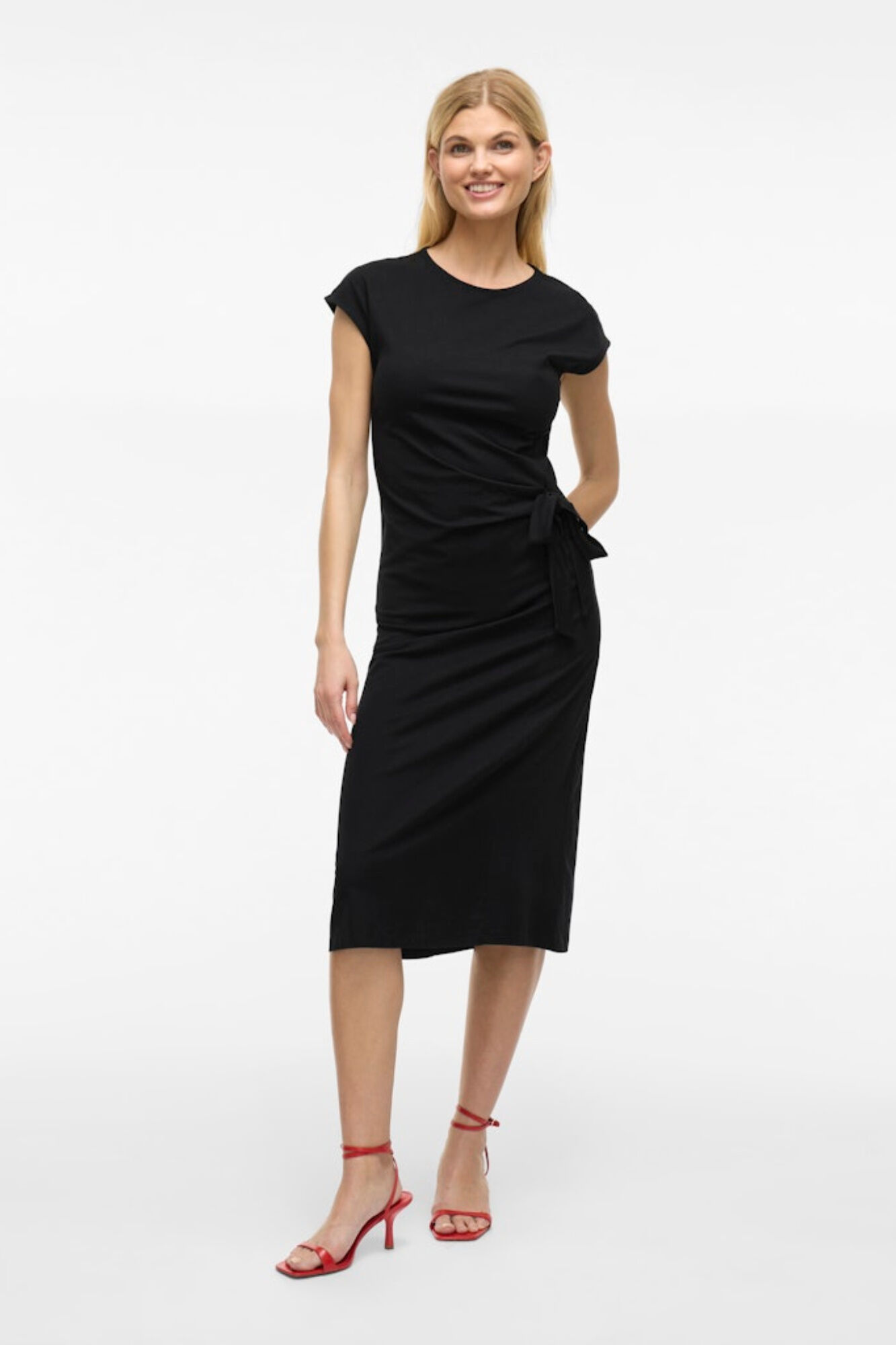 Vila Organic cotton midi dress