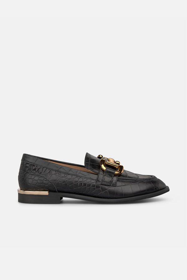 Alma en Pena Mocassim de pele Preto