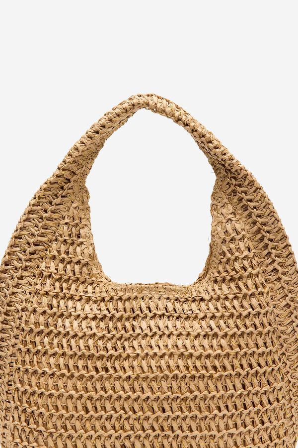 Cortefiel Mala hobo tran&ccedil;ada Ecru